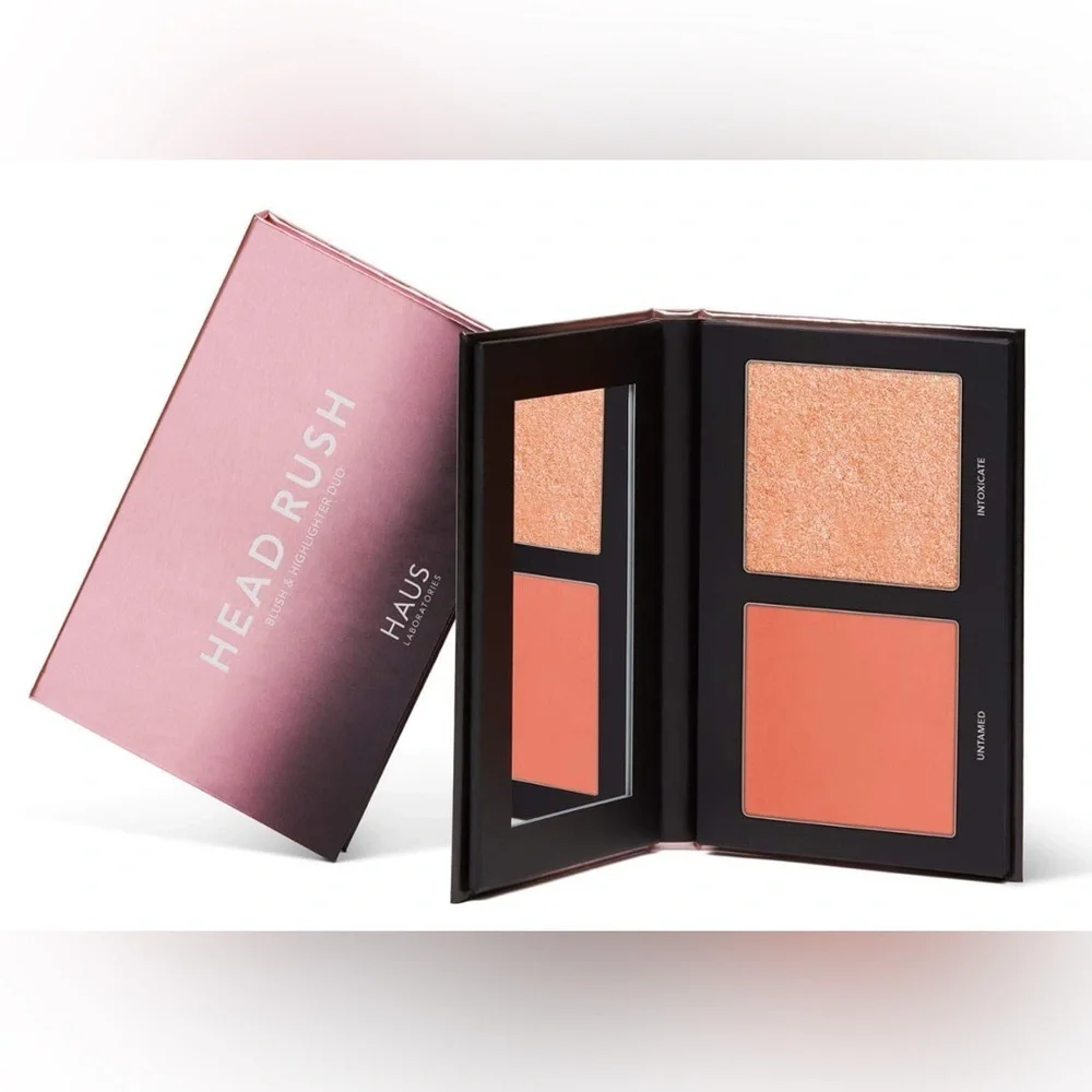 Haus Labs Lady Gaga Head Rush Blush Highlighter Duo Palette Untamed Intoxicate